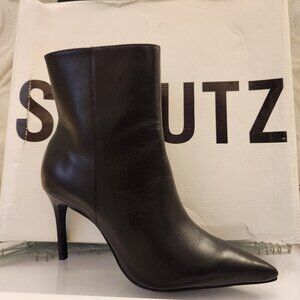 SCHUTZ Leather "Mikki" Point toe Booties. NIB. Size 5.5